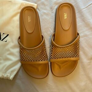 Zara flat sandals